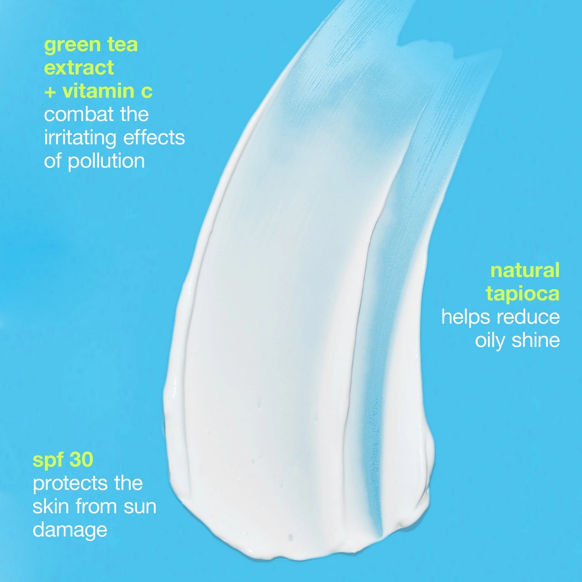 Dermalogica Clearing Defense SPF30 59ml met groene thee-extract en SPF 30 op een blauwe achtergrond