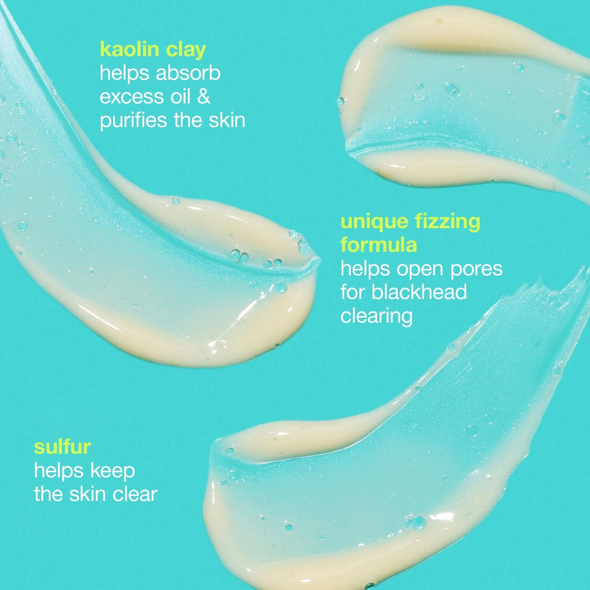 Dermalogica Blackhead Clearing Fizz Masque 50ml met kaolienklei, unieke bruisformule en zwavel voor een heldere huid.