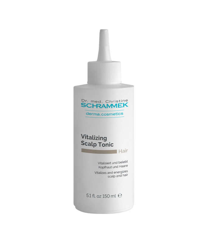 Schrammek Vitalizing Scalp Tonic 150ml flacon voor vitaler en glanzender haar met grijs-vertraging