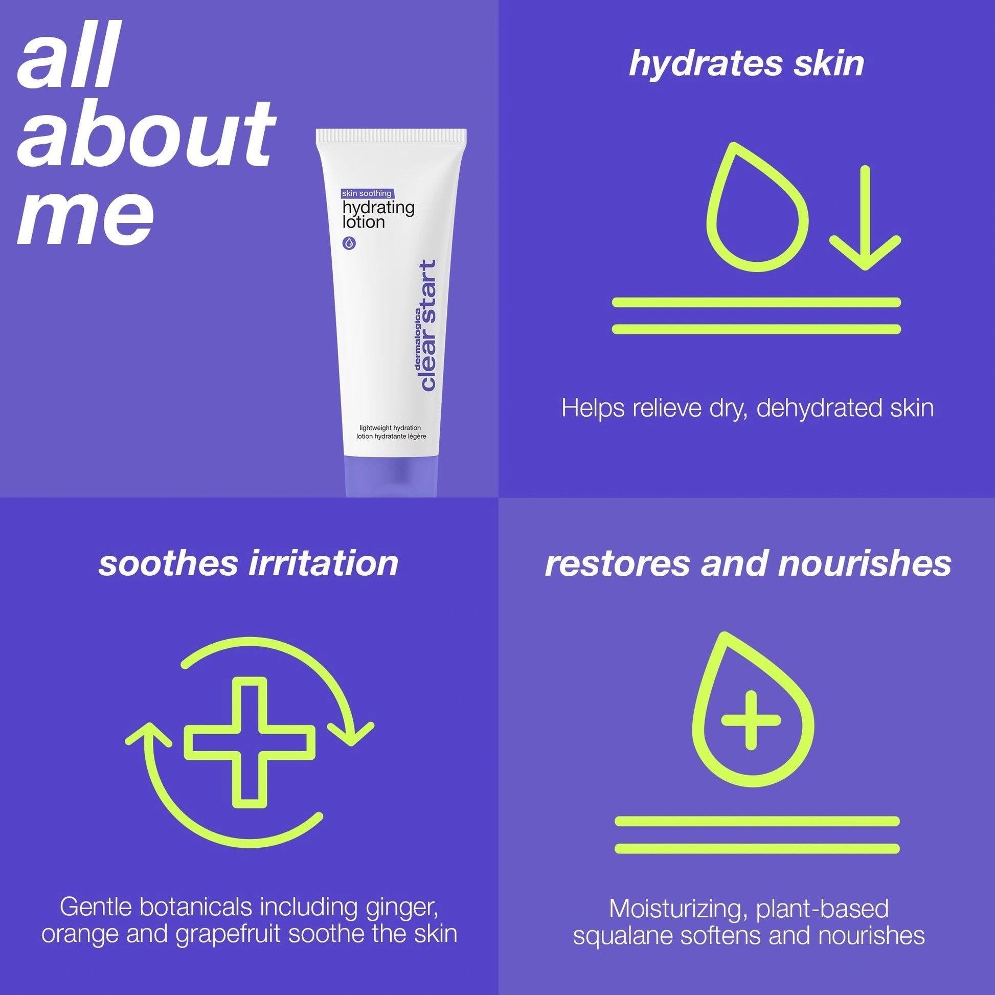 Dermalogica Skin Soothing Hydrating Lotion 60ml tube met hydraterende en kalmerende eigenschappen voor droge huid