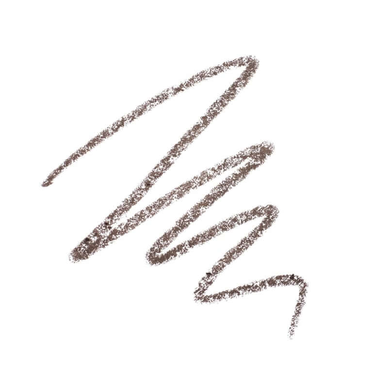 Delilah - Brow Line Retractable Eye Brow Pencil Sable 0.08 swatch met een natuurlijke, zachte bruine kleur