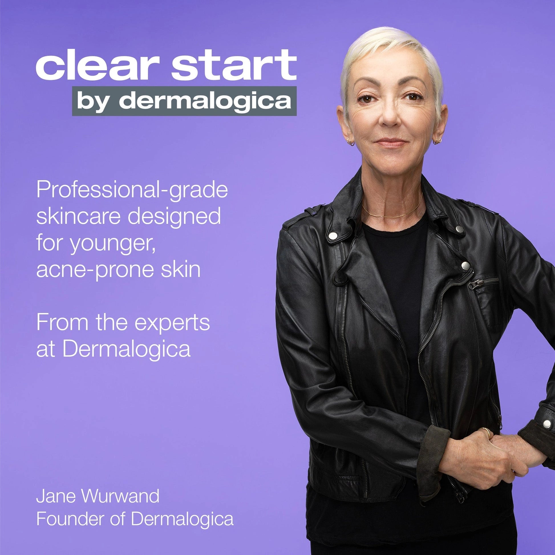 Dermalogica Breakout Clearing Foaming Wash 295ml met Jane Wurwand, oprichter van Dermalogica, voor acne-gevoelige huid.