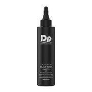 DP Dermaceuticals Exo-Grow Scalp Mask 150ml in sleek black bottle with dropper for scalp rejuvenation