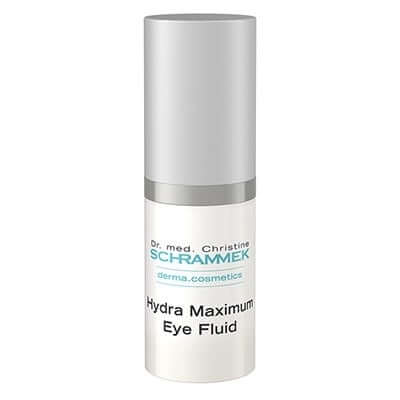 Schrammek Hydra Maximum Eye Fluid 15ml met Beautifeye™ voor hydraterende verzorging van de delicate huid rondom de ogen.