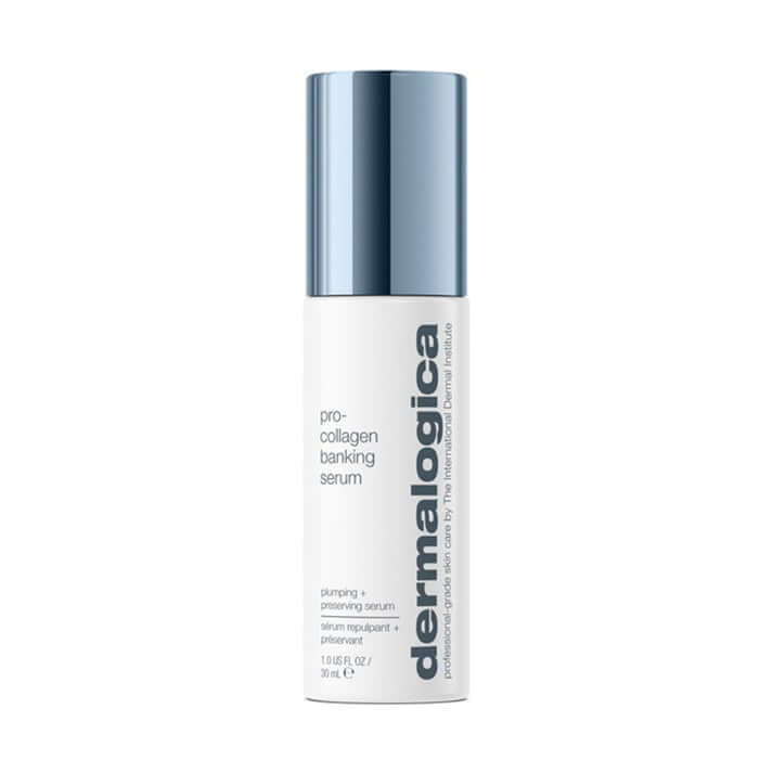 Dermalogica Pro-Collagen Banking Serum 30ml in een stijlvolle fles voor een steviger huidbeeld en anti-aging verzorging.