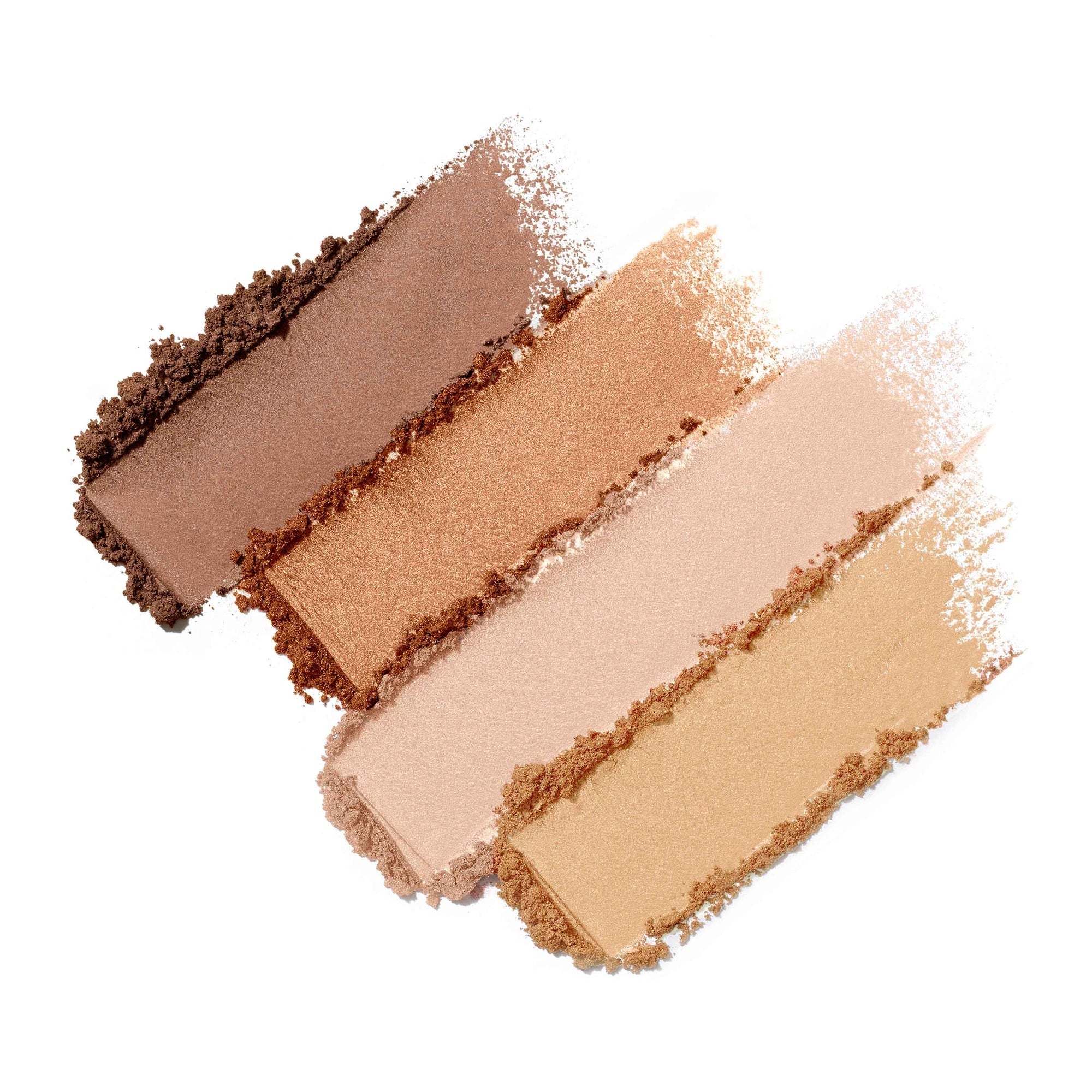 Jane Iredale PureBronze Shimmer Bronzer Refill Moonglow 9,9g swatches in warme gouden tinten voor een zongekuste glow