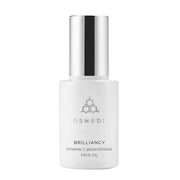 Cosmedix BrillianCy Vitamin-C Brightening Face Oil 30ml in een stijlvolle, moderne fles met glanzend deksel.