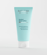 Schrammek Perfect Body Lotion 200ml in een lichte fles voor dagelijkse hydratatie en verzorging van de huid.