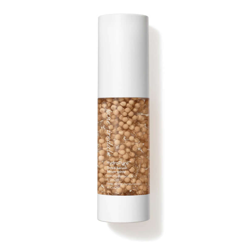 Jane Iredale HydroPure Tinted Serum Light 2 30ml in een stijlvolle flacon met een unieke textuur voor stralende en gehydrateerde huid.
