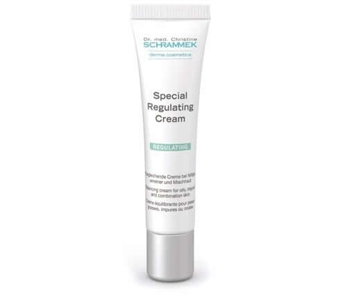Schrammek Special Regulating Cream 15ml (travelsize) in tube met matte, matterende crème voor een veelzijdige huidverzorging.