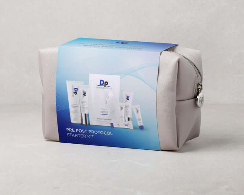 DP Dermaceuticals - Treatment Homecare Starter Kit in elegante pouch met pre/post behandelingsproducten.