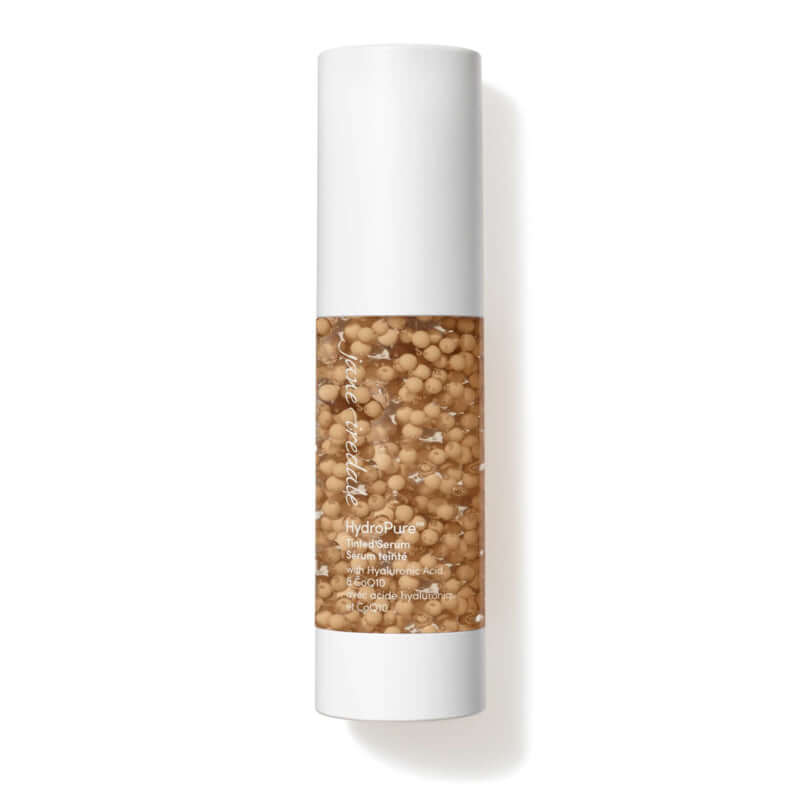Jane Iredale HydroPure Tinted Serum Light to Medium 3 30ml in een lichte tint met hydraterende textuur voor een egale huid.