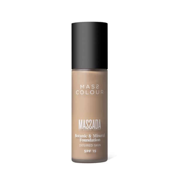 Massada - Mass Colour Botanic & Mineral Foundation Nº 2 30ml met SPF 15, natuurlijke en dekkende formule, geschikt voor alle huidtypes