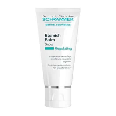 Schrammek Blemish Balm Snow 40ml, transparante BB-cream voor gevoelige huid zonder kleur, verzorging zonder zichtbare make-up.