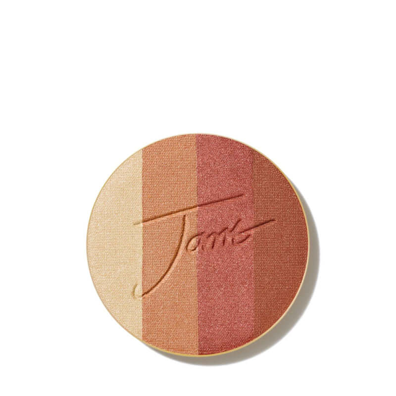 Jane Iredale - PureBronze Shimmer Bronzer Copper Dusk 9.9g met vier koperkleurige tinten voor een stralende gloed.