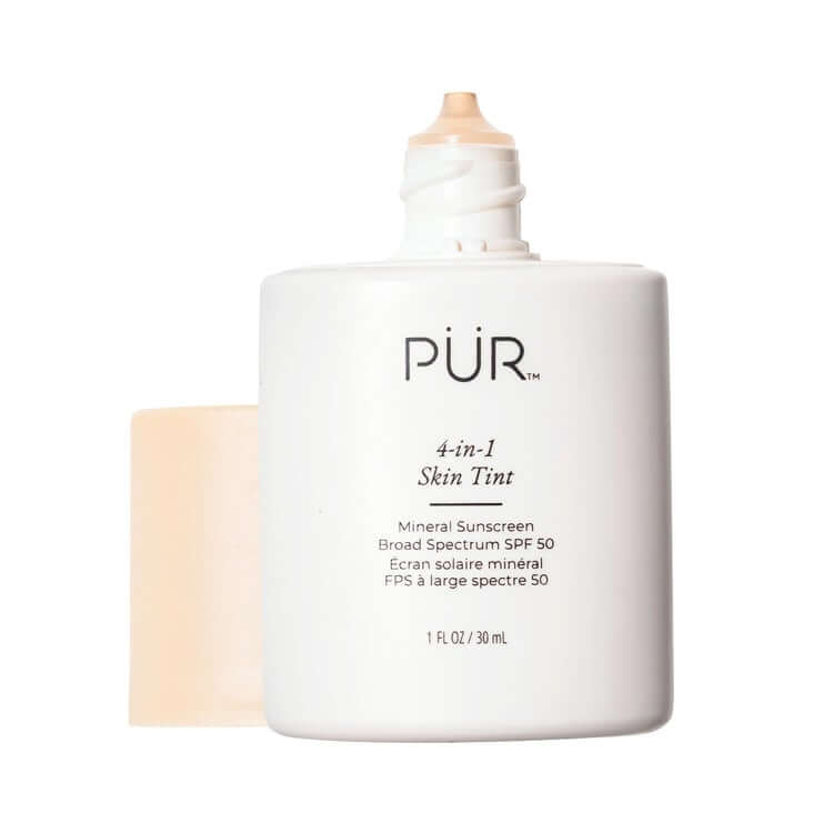 PUR 4 in 1 Skin Tint Mineral SPF50 Fair Ivory LN2 30ml met lichte textuur en natuurlijk kleur voor bescherming en egalisatie