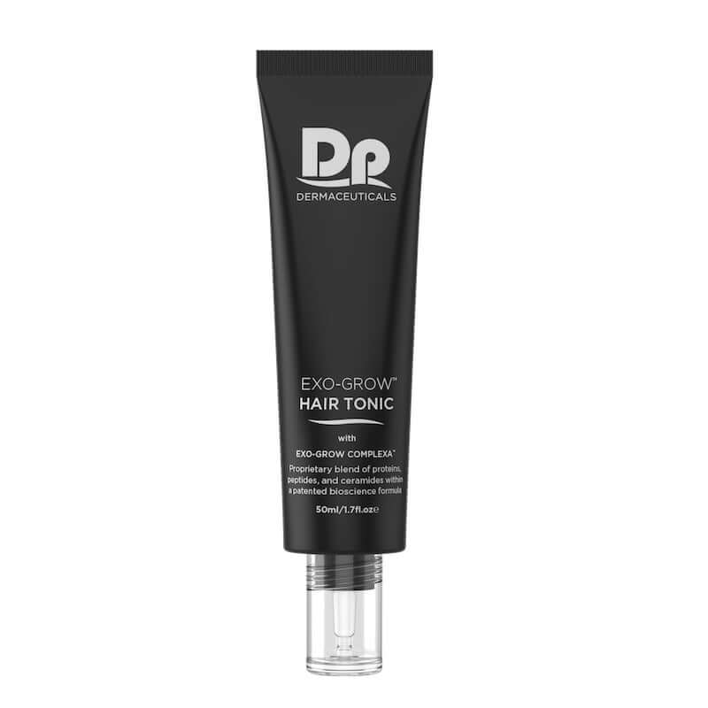 DP Dermaceuticals Exo-Grow Hair Tonic 50ml in elegante verpakking voor haargroei en haarversterking.