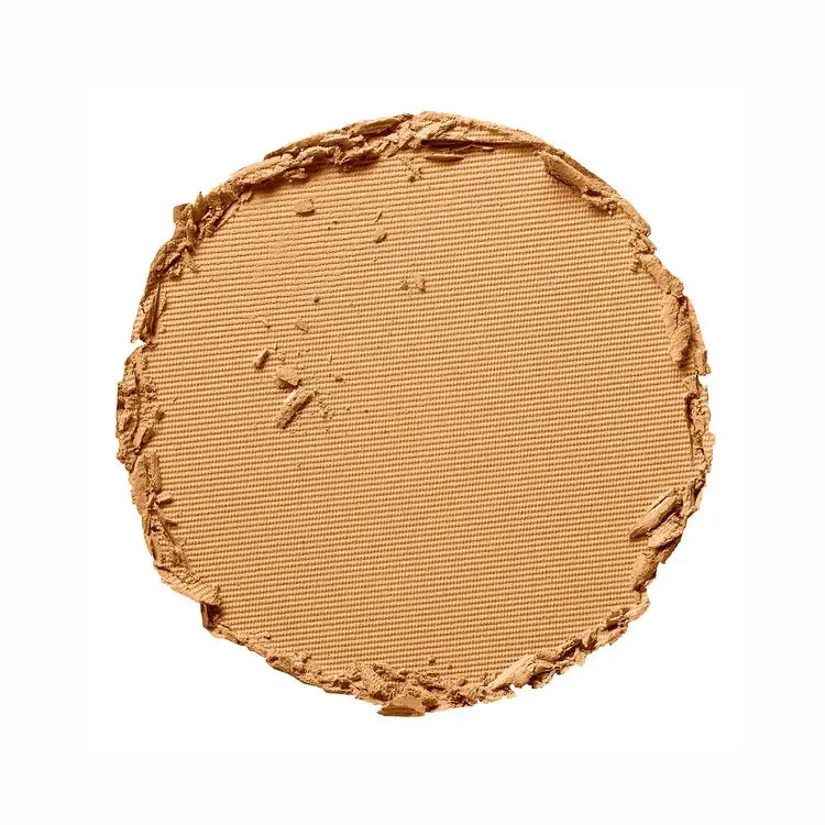 PUR 4-in-1 Pressed Mineral Makeup SPF15 Light Tan TG3 8g, dichtbijfoto van de warme, gouden tint poederfoundation.