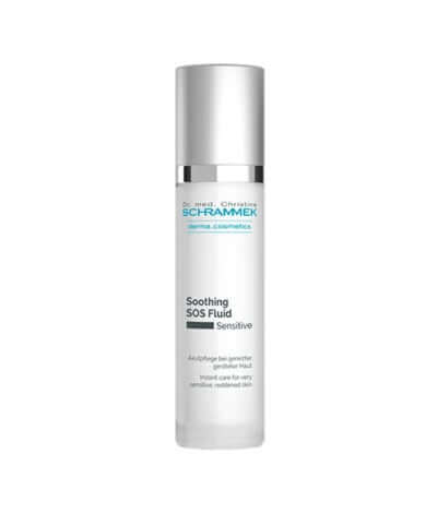 Schrammek Soothing SOS Fluid 50ml, kalmerend fluïdum voor gevoelige huid, helpt bij roodheid en irritatie.