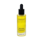 Gemology - Relaxing Face Oil 30ml in een elegant glazen flesje met pipet, gevuld met een heldere gele olie.