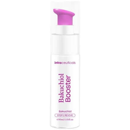 Intraceuticals Bakuchiol Booster 30ml met paarse pomp voor huidvernieuwing en anti-aging effect