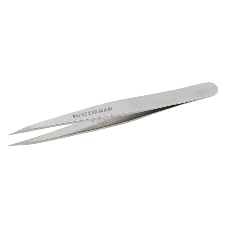 Tweezerman - Point Tweezer Classic Stainless Steel met scherpe, handgevijlde punten voor precisie