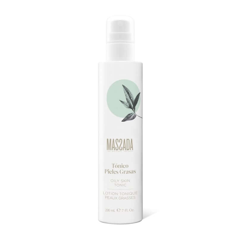 Massada - Oily Skin Tonic 200ml in elegante witte fles met natuurlijke extracten voor vette huid