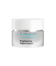 Schrammek Brightening Night Cream 50ml in a sleek jar for hyperpigmentation treatment and skin rejuvenation.