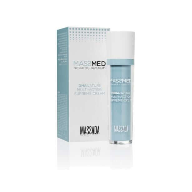 Massada - DNA Nature Multi-Action Supreme Cream 50ml in luxe verpakking met verjongende ingrediënten voor een stralende huid.