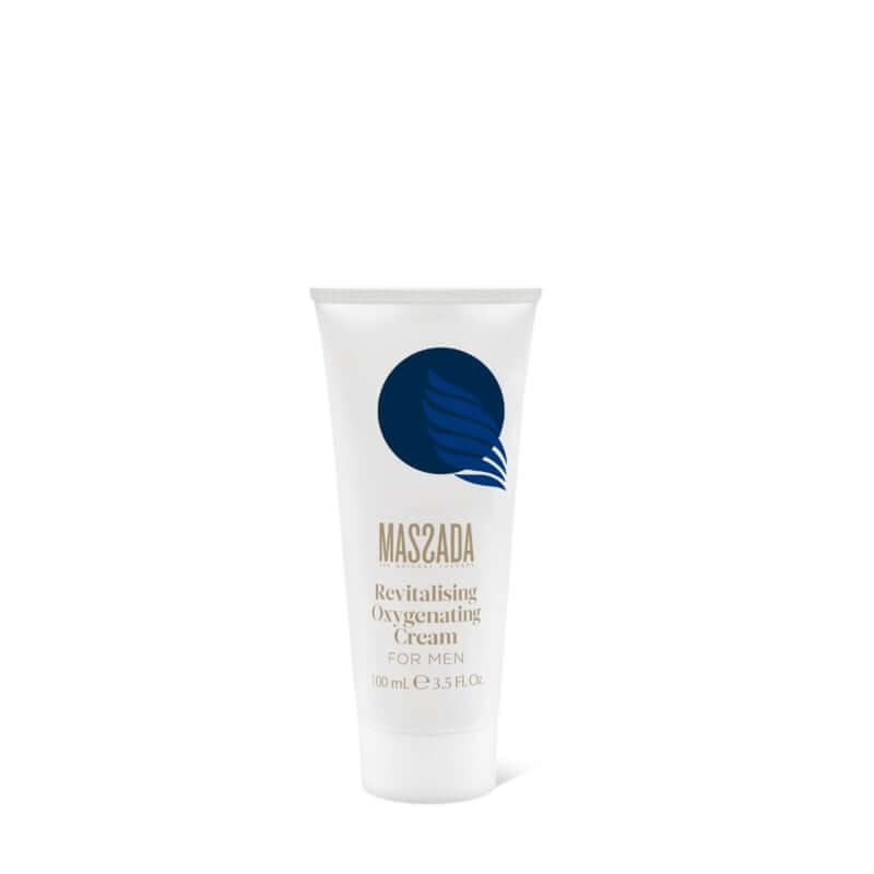 Massada - Revitalising Oxygenating Cream 100ml in tube for men, hydrating and revitalizing skincare.