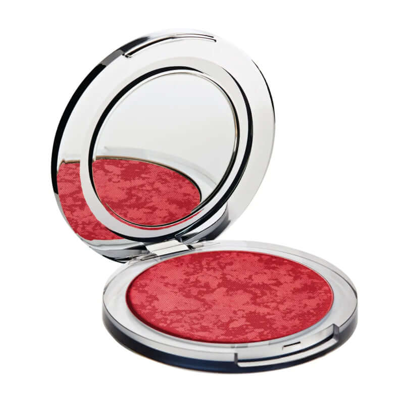PUR Skin Perfecting Powder Blushing Act - Pretty in Peach 10g met een satijnzachte textuur en warme perzik kleur voor een healthy glow.