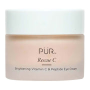 PÜR - Rescue C - Eye Cream 15ml in designer jar, enriched with Vitamin C and peptides for hydrated, bright eyes.