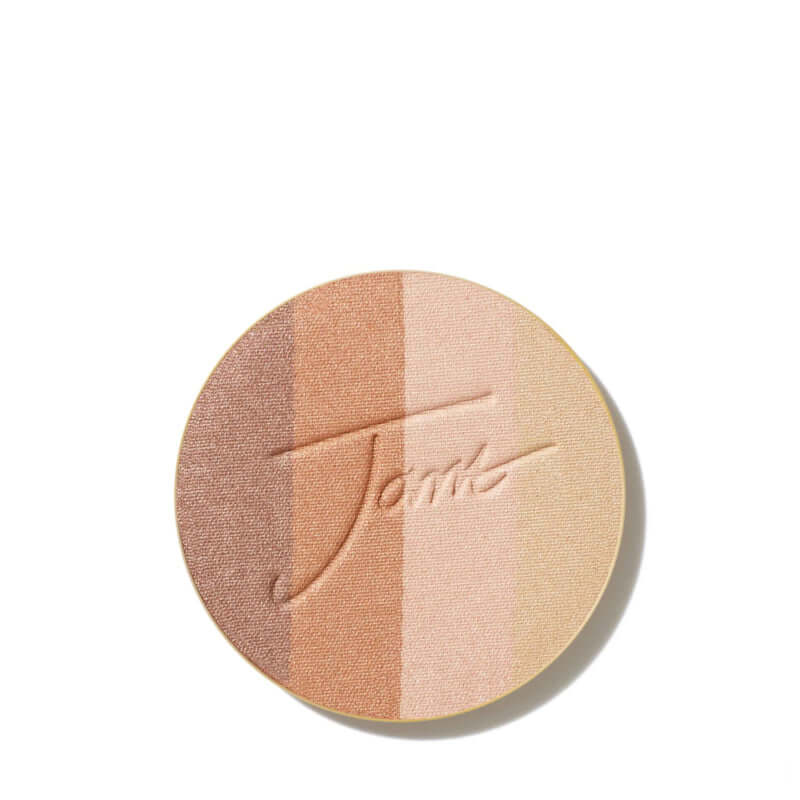 Jane Iredale PureBronze Shimmer Bronzer Refill Moonglow 9.9g, luxe goudkleurig bronzer met vier zachte tinten voor een elegante glow