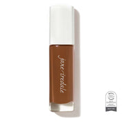 Skintuition SPF30 Radiance Boosting Liquid Foundation 70 Deep 30ml in a sleek glass bottle with a white cap, showcasing rich deep color.