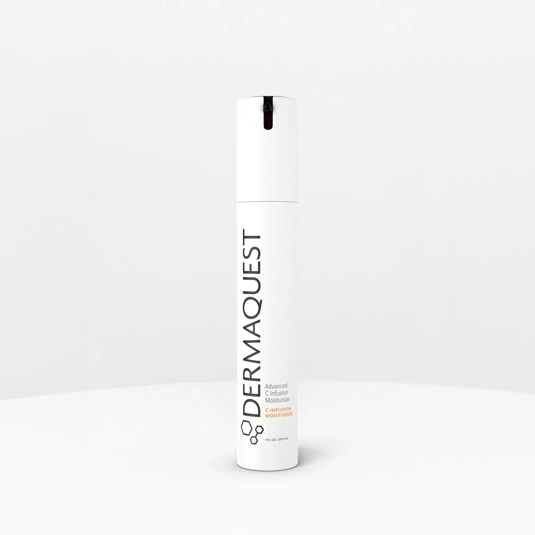 DermaQuest Advanced C Infusion Moisturizer 29,6ml met wit flesje, ideale vitamine C moisturizer voor stralende huid.