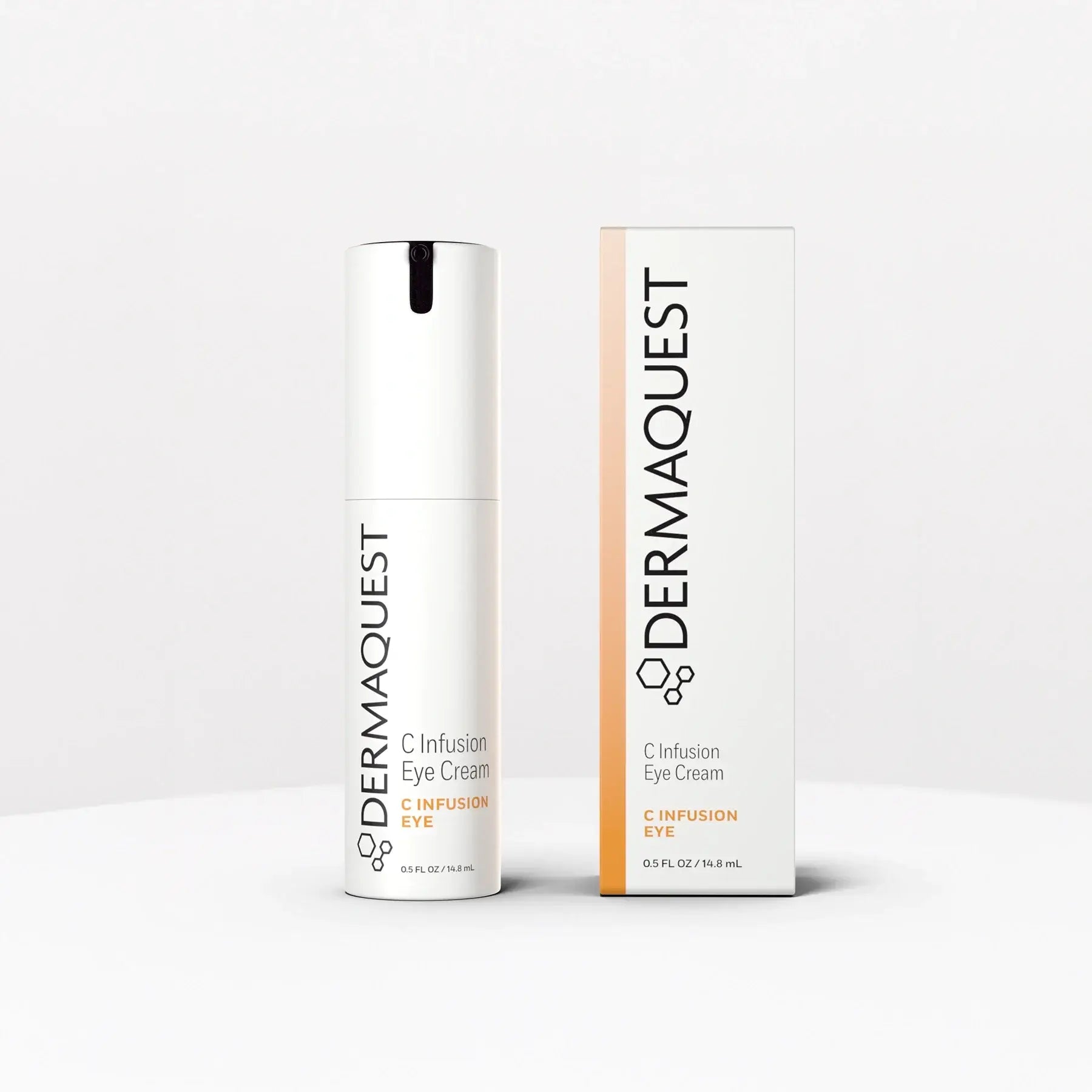 DermaQuest C Infusion Eye Cream 14,8ml met verpakking, hydraterende oogcrème met antioxidanten en vitamine C voor de gevoelige huid.