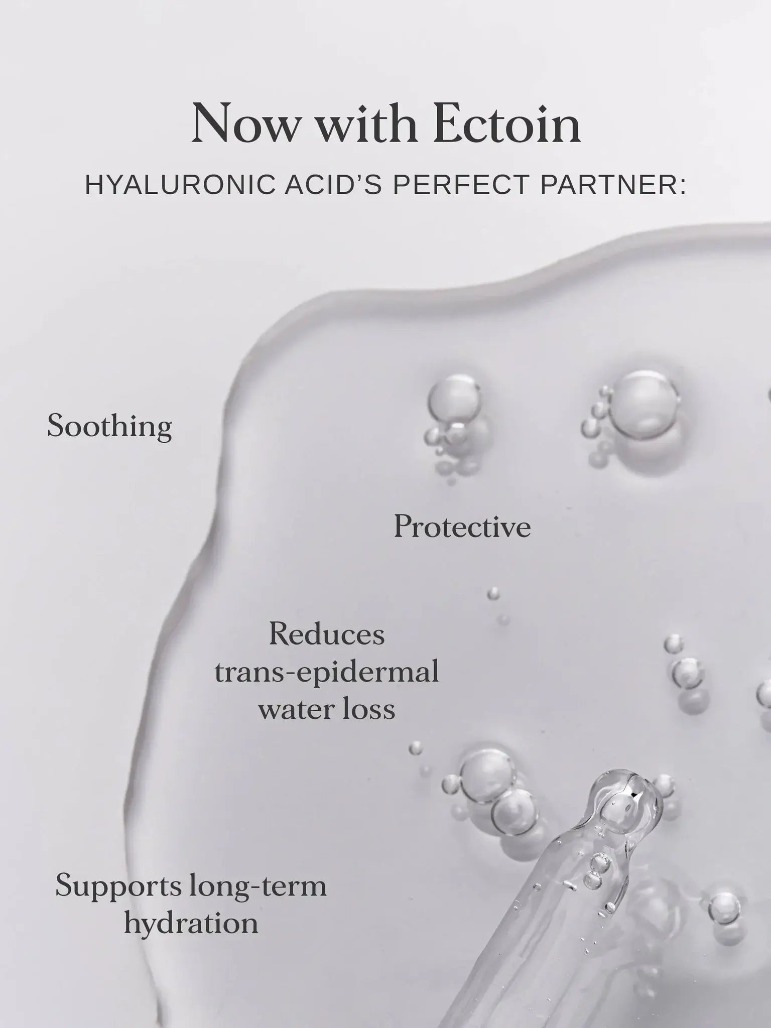 Alpha-H Hyaluronic 8 Super Serum 25ml met Ectoin, biedt hydratatie en bescherming tegen vochtverlies.