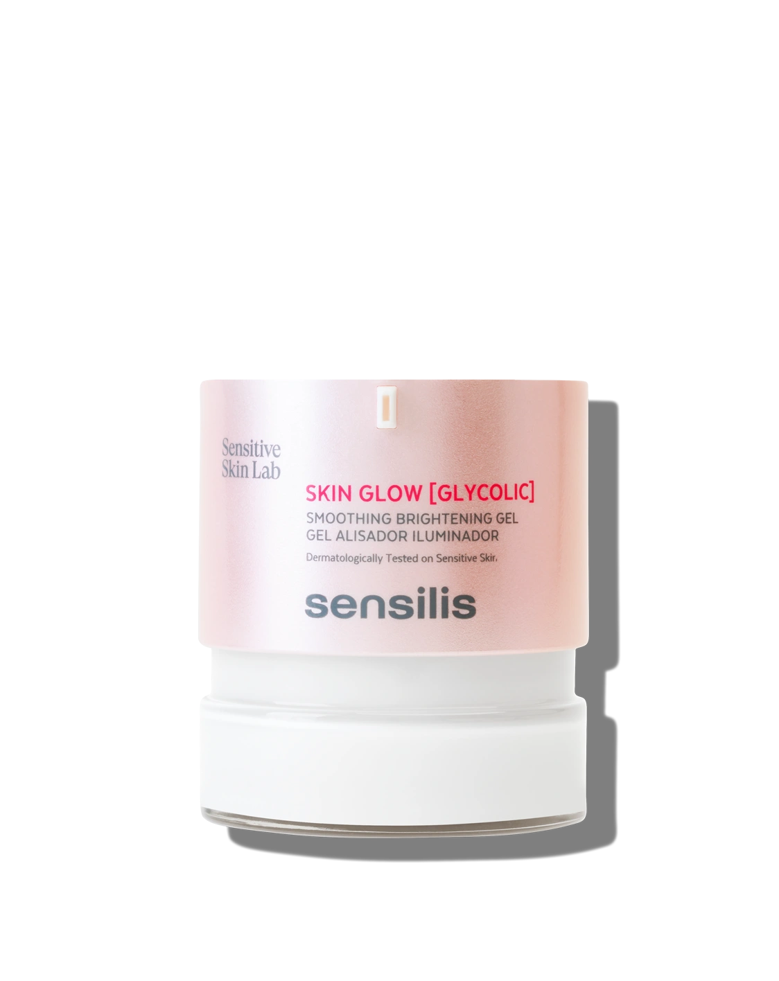 Sensilis Skin Glow Glycolic 50ml nachtgel voor gevoelige huid, met 8% glycolzuur voor milde exfoliatie.