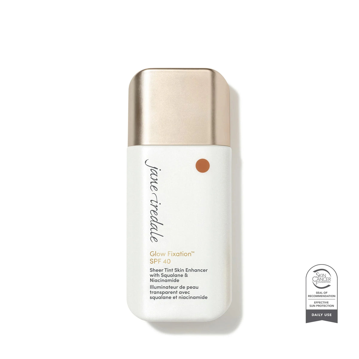Jane Iredale Glow Fixation SPF 40 Sheer Tint Skin Enhancer Medium to Medium Dark 40ml