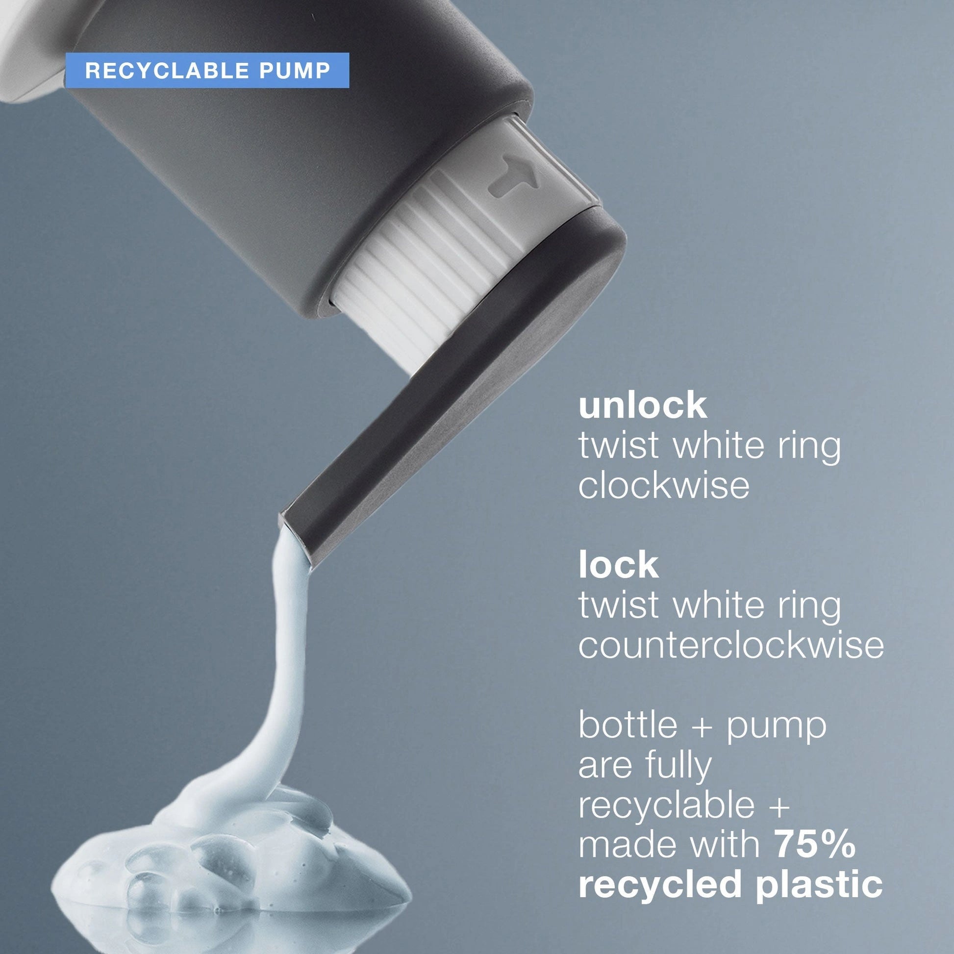 Dermalogica Magnetic Afterglow Cleanser 295ml met recyclebare pomp en instructies voor gebruik