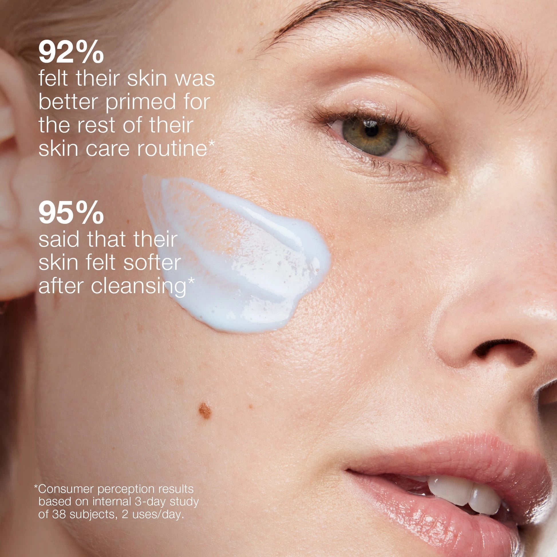 Dermalogica Magnetic Afterglow Cleanser 295ml in gebruik met huid die stralend en gehydrateerd lijkt voor optimale verzorging.