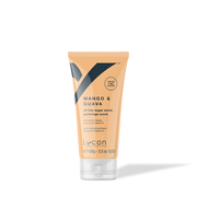 Lycon Mango & Guava Sugar Scrub 100g, tropical exfoliant in tube with mango and guava extract, oil-free formula for glowing skin.