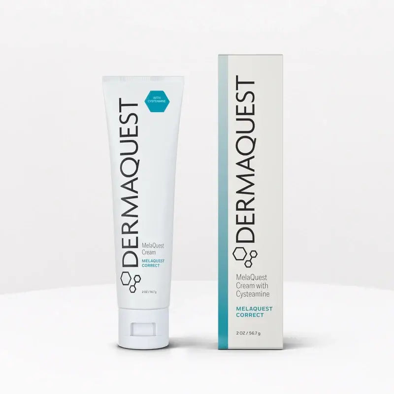 DermaQuest MelaQuest Cream with Cysteamine 56,6g voor effectieve verlichting van melasma en pigmentvlekken in een stijlvolle tube.