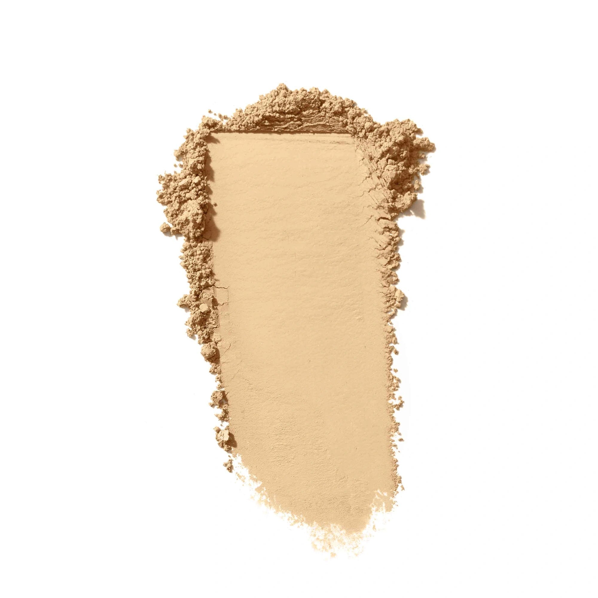 Jane Iredale PurePressed Eye Shadow Single Bone 1,3g, warme romige matte nude oogschaduw poeder, detailshot op wit