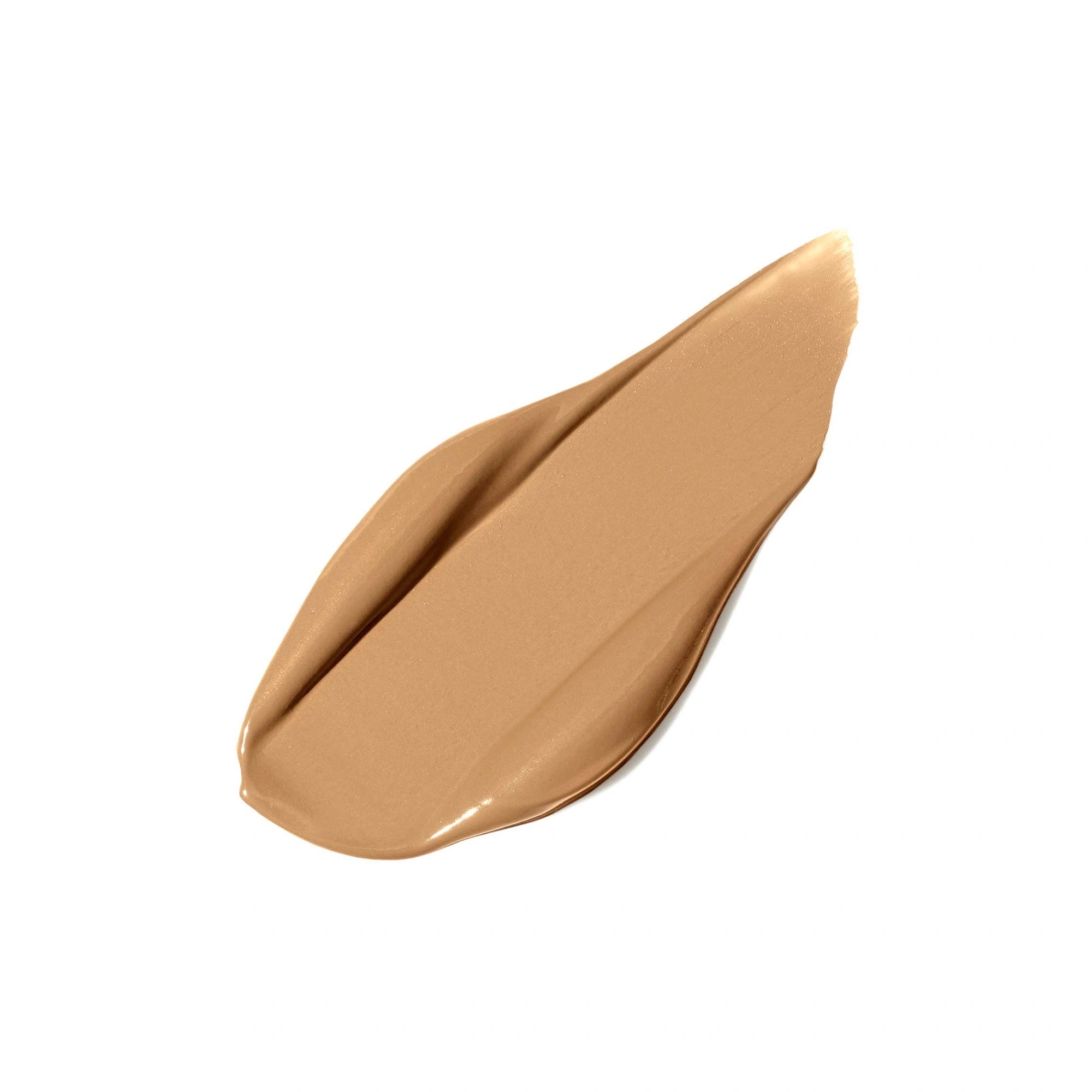 Jane Iredale PureMatch Liquid Concealer 10N Medium to Dark 5ml in a smooth beige swatch showing its creamy texture.