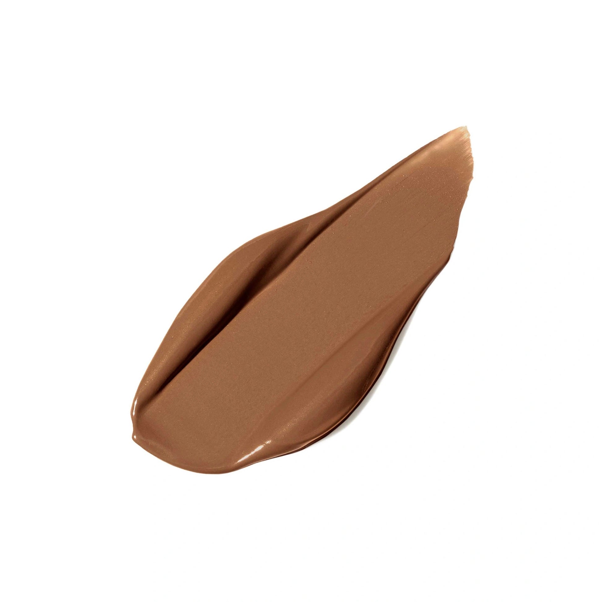Jane Iredale PureMatch Liquid Concealer 12W Dark 5ml swatch showcasing warm dark tones, ideal for a seamless blend on darker skin.