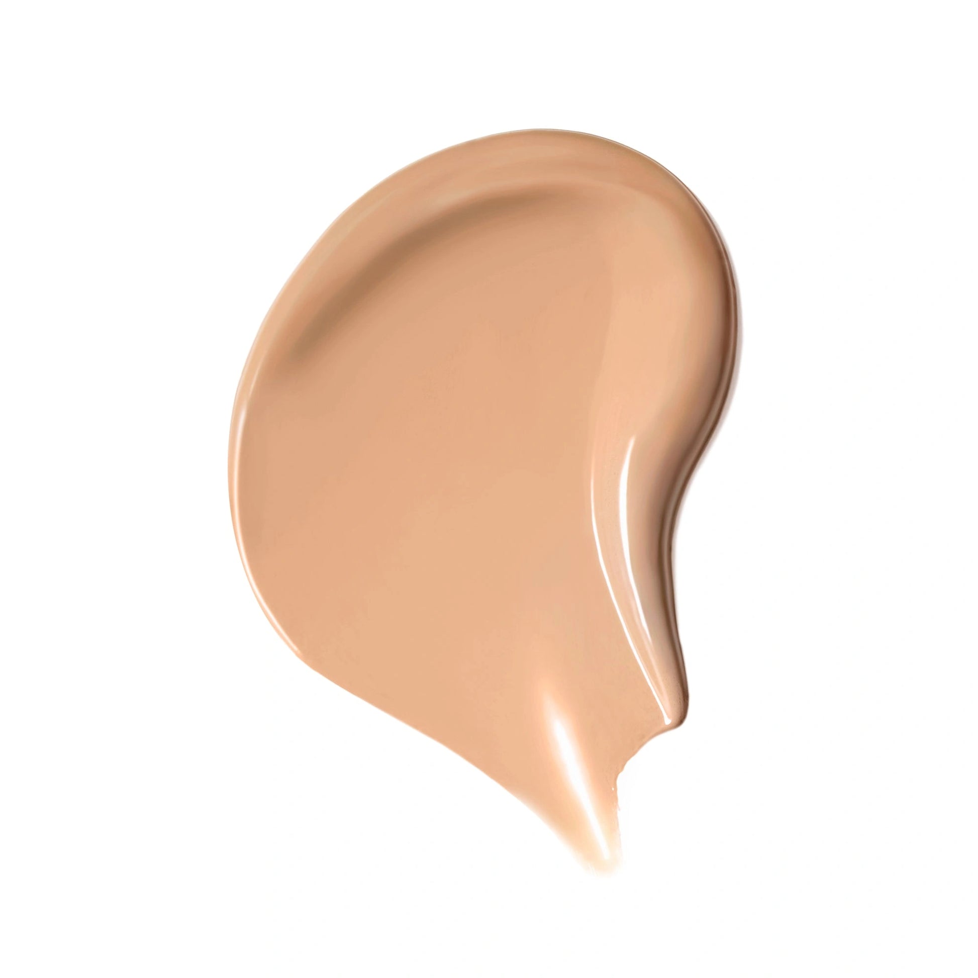 Jane Iredale Skintuition SPF30 Radiance-Boosting Liquid Foundation 26 Light 30ml, lichte beige foundation swatch met een glanzende finish.