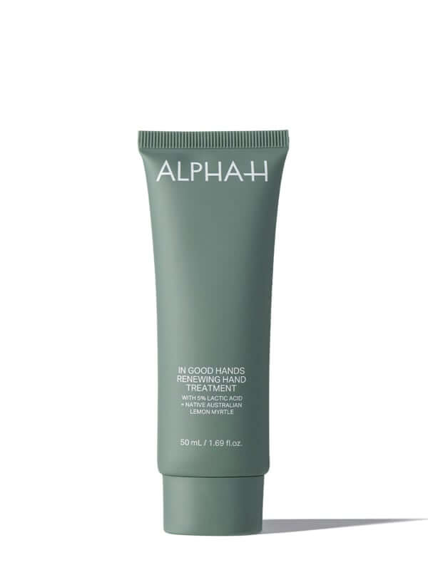 Alpha-H In Good Hands Renewing Hand Treatment 50ml tube met exfoliërende handcrème voor een zijdezachte huid.
