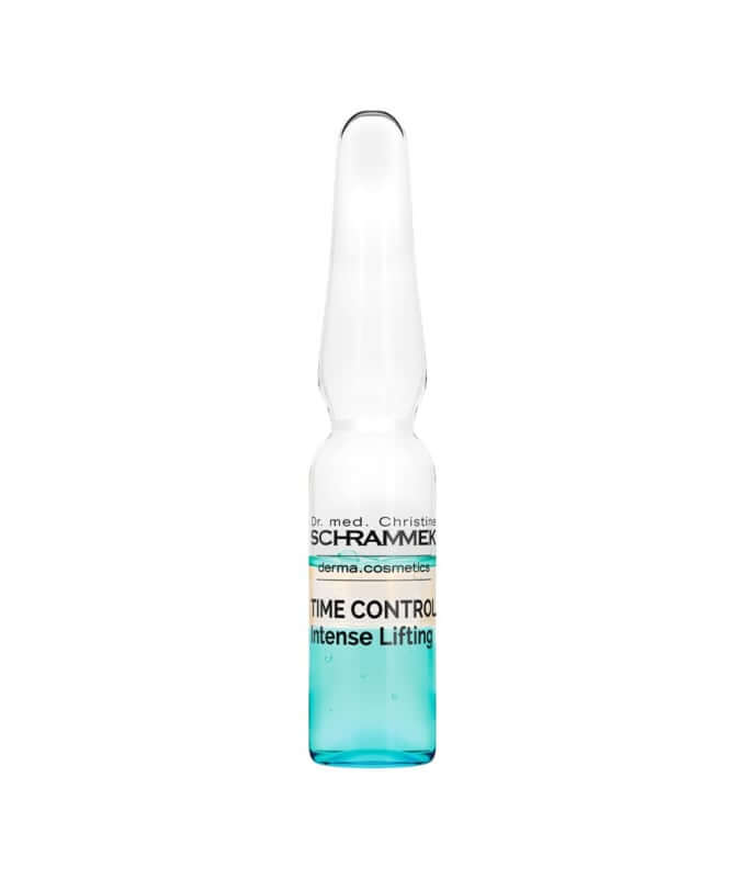Schrammek Time Control Intense Lifting Ampul 7x 1ml - bi-phase ampul met frisse turquoise kleur voor diepe rimpels.