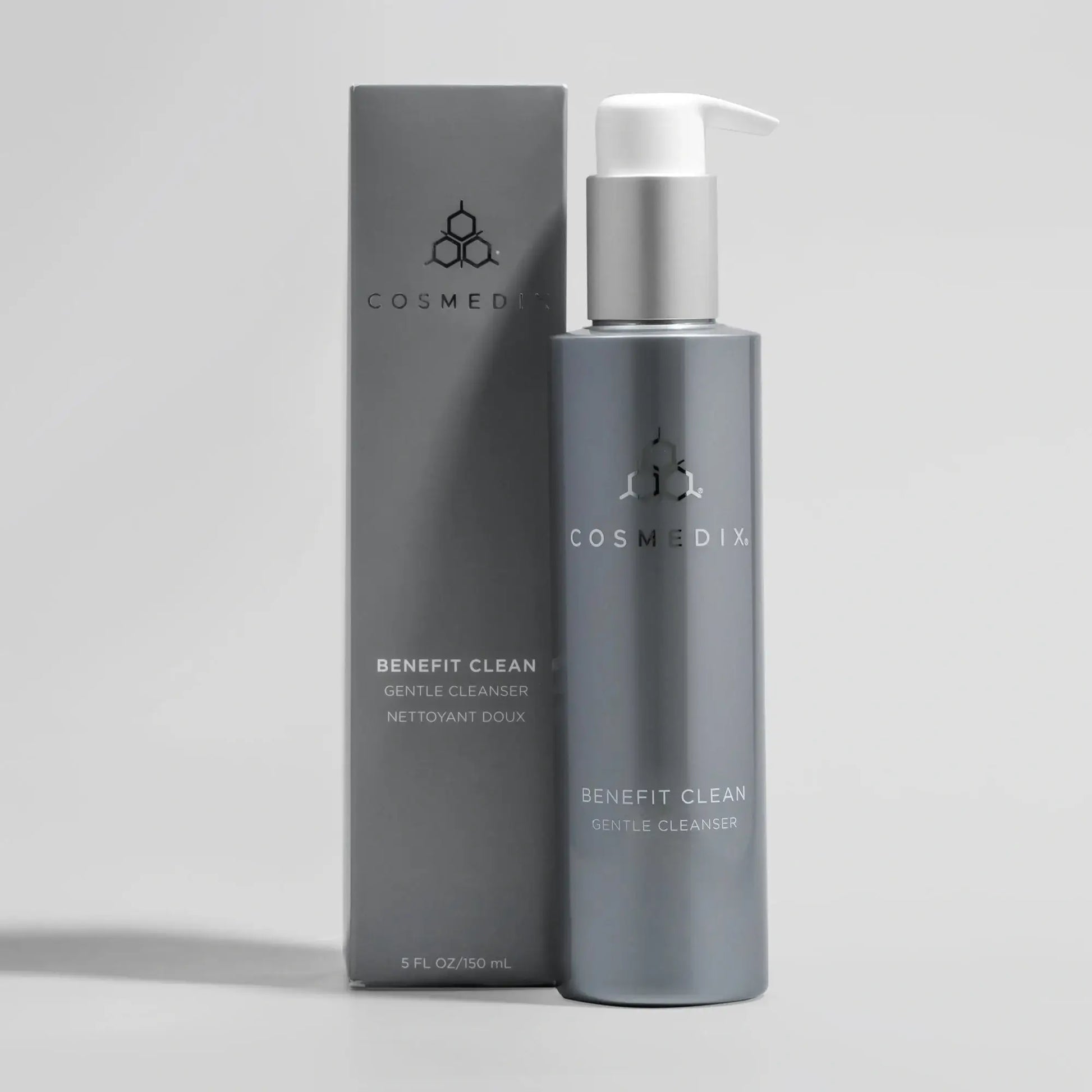 Cosmedix Benefit Clean Gentle Cleanser 150ml in stijlvolle verpakking, ideaal voor gevoelige en droge huid.